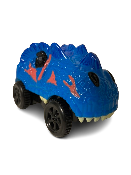 Blå dinobil dino bil biler til flexitrax flexi-trax flexitrack