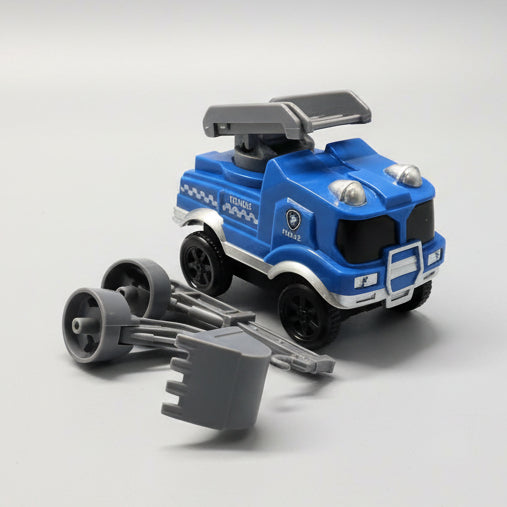 blå konstruktions bil flexi-trax