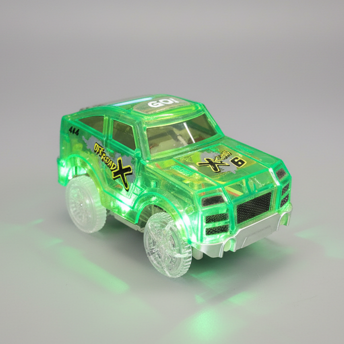 Flexi-trax bil superbil grøn magic trax