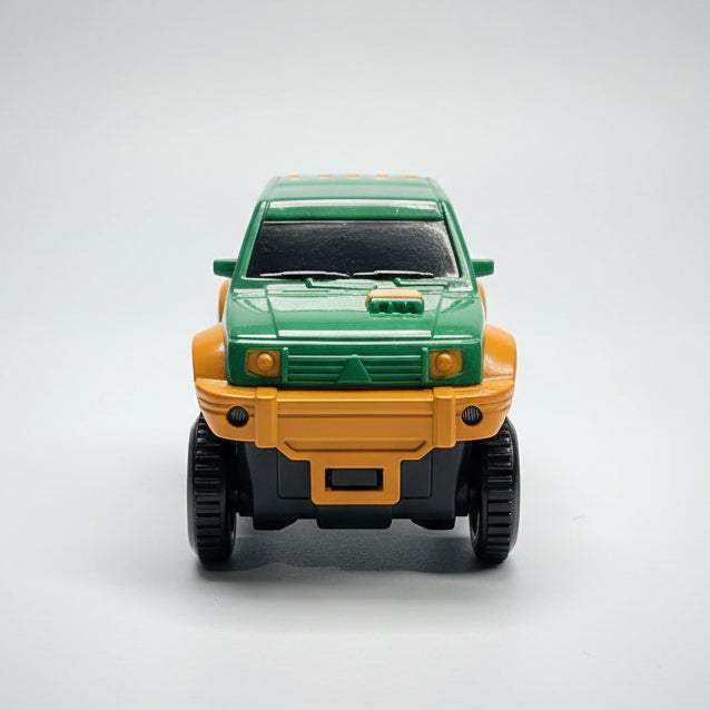 Grøn orange jeep bil