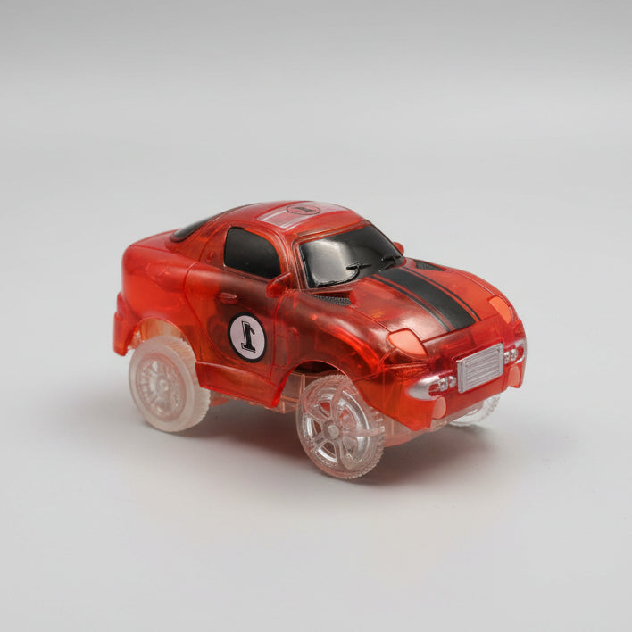 Rød Racerbil Flexi-trax