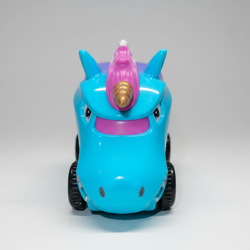 Blå hestebil flexi trax