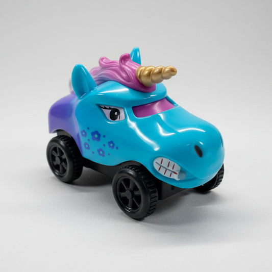 Blå hestebil flexi-trax