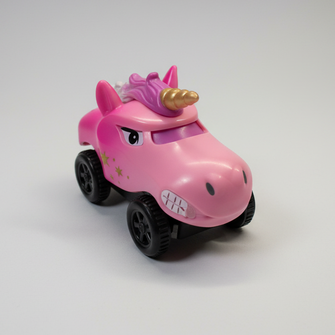 Lyserød hestebil flexi trax