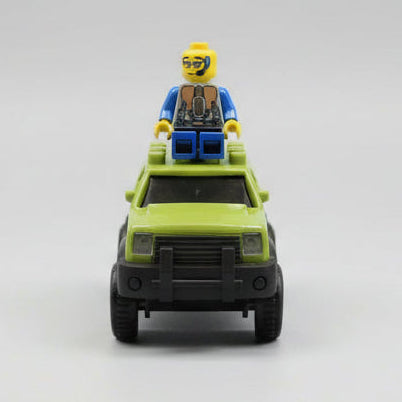Grøn lego bil flexi-trax