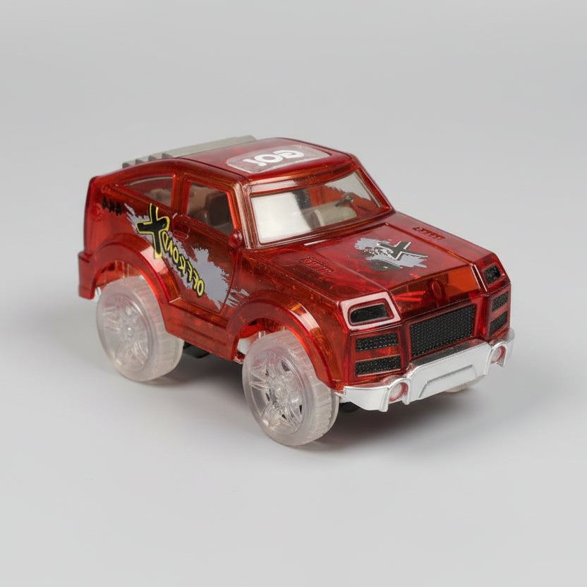 Flexi-trax racerbil superbil fra siden